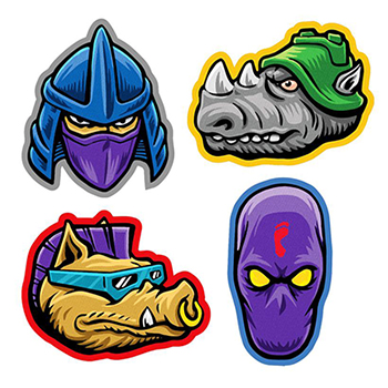 TMNT four patch set